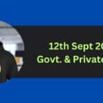 Urgent Jobs In Silchar - 12th Sept 2025