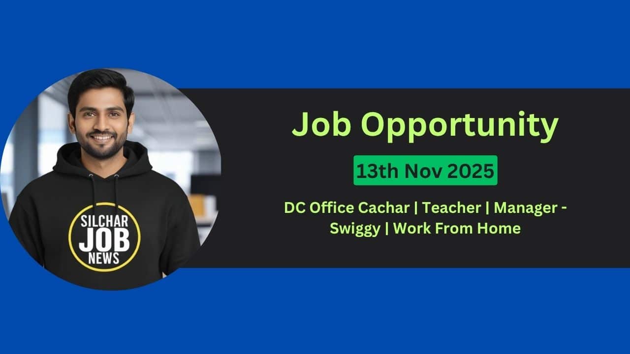 Urgent Jobs In Silchar 13th Nov 2025