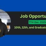 Urgent Jobs In Silchar 7th Dec 2025